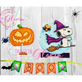 MH-160 Aplicación Snoopy Halloween