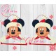 MN-168 Porta toalla mickey navidad