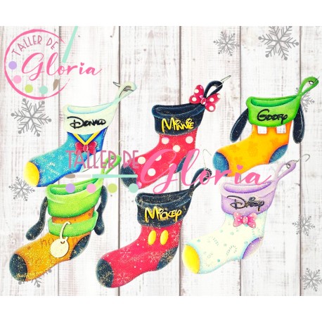 MN-239 Botas ratoncitos navideñas