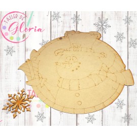 MN-275 Esfera muñeco de nieve copo