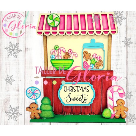 MN-276 Carrito de dulces navidad