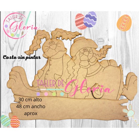 MP-004 Pareja conejos campesinos