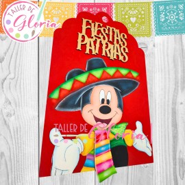 MS-067 Tag Ratón Felices Fiestas