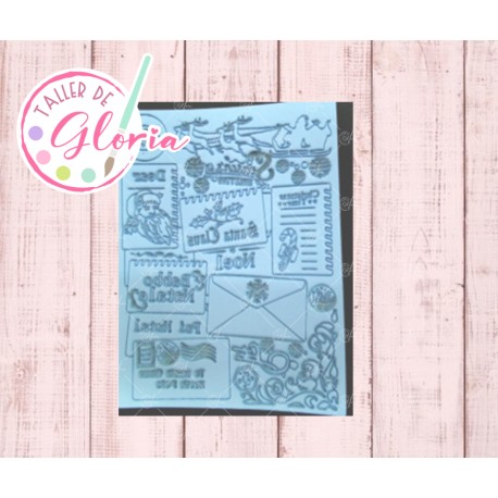 SR-489 Sello mix cartas para santa